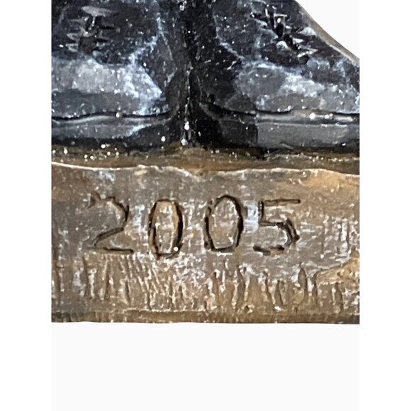 Dave Constantine Handcrafted Vintage Santa Claus Figurine With Star Accent 2005 - Picture 12 of 13